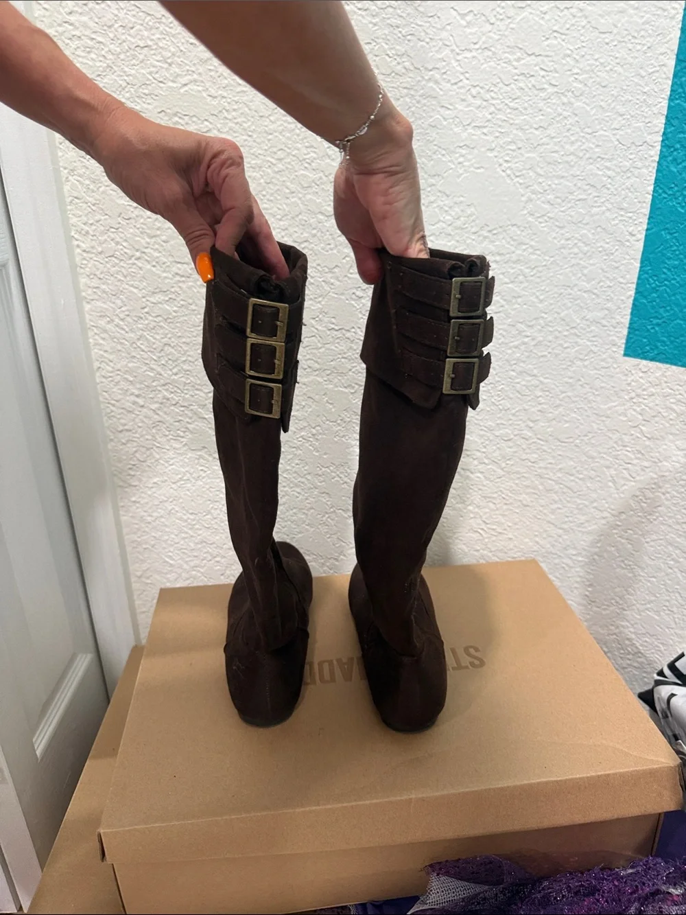 Route 66 Dark Brown Suede Over-the-Knee Boots